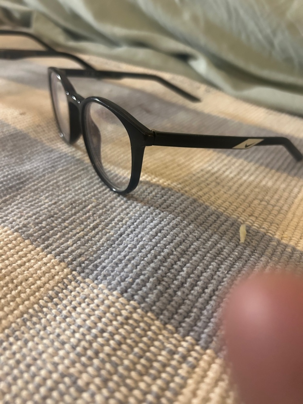 nike 5545 classic Black Round Men's Eyeglasses